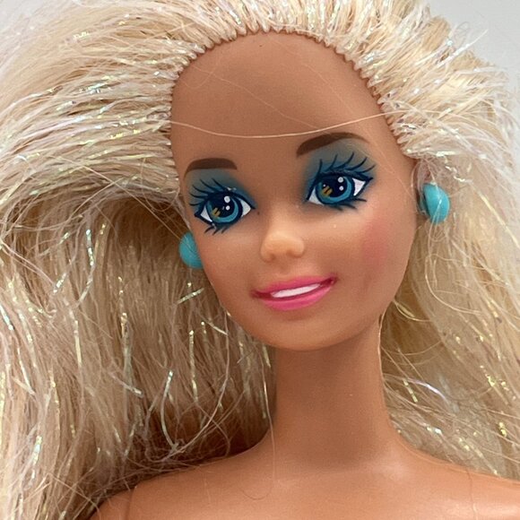 Vintage Mermaid Barbie Doll 1990's Fountain & Rainbow hair #1434 #10393 lot of 2 - Picture 4 of 16